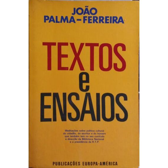 Textos y Ensayos.