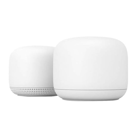 Google Nest Wifi Router y Punto 2Pcs - Blanco