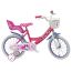 Bicicleta Infantil Minnie Mouse 16" (5–7 Años, Ruedines de Apoyo, Sillín Ajustable)