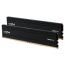 Kit de Memoria RAM Crucial Pro 48 GB (2x24 GB) DDR5 6000MHz CL48 (Intel XMP 3.0 / AMD EXPO, UDIMM) — Negro Mate