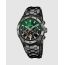 Reloj Festina Chrono Bike F20673/2 para Hombre — Esfera Negra con Detalles Verdes y Brazalete de Acero